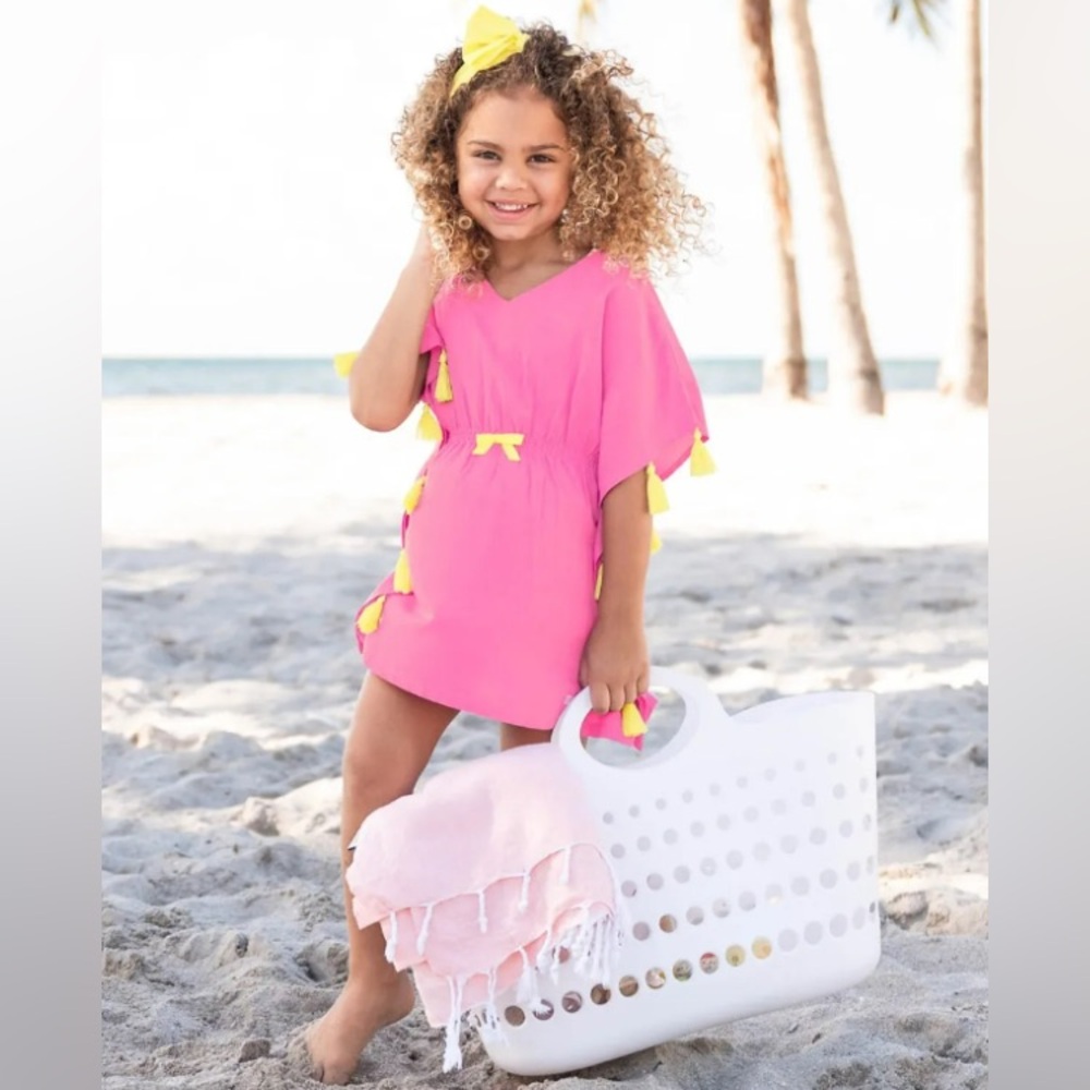 Rufflebutts Tassel Kaftan Cover-Up